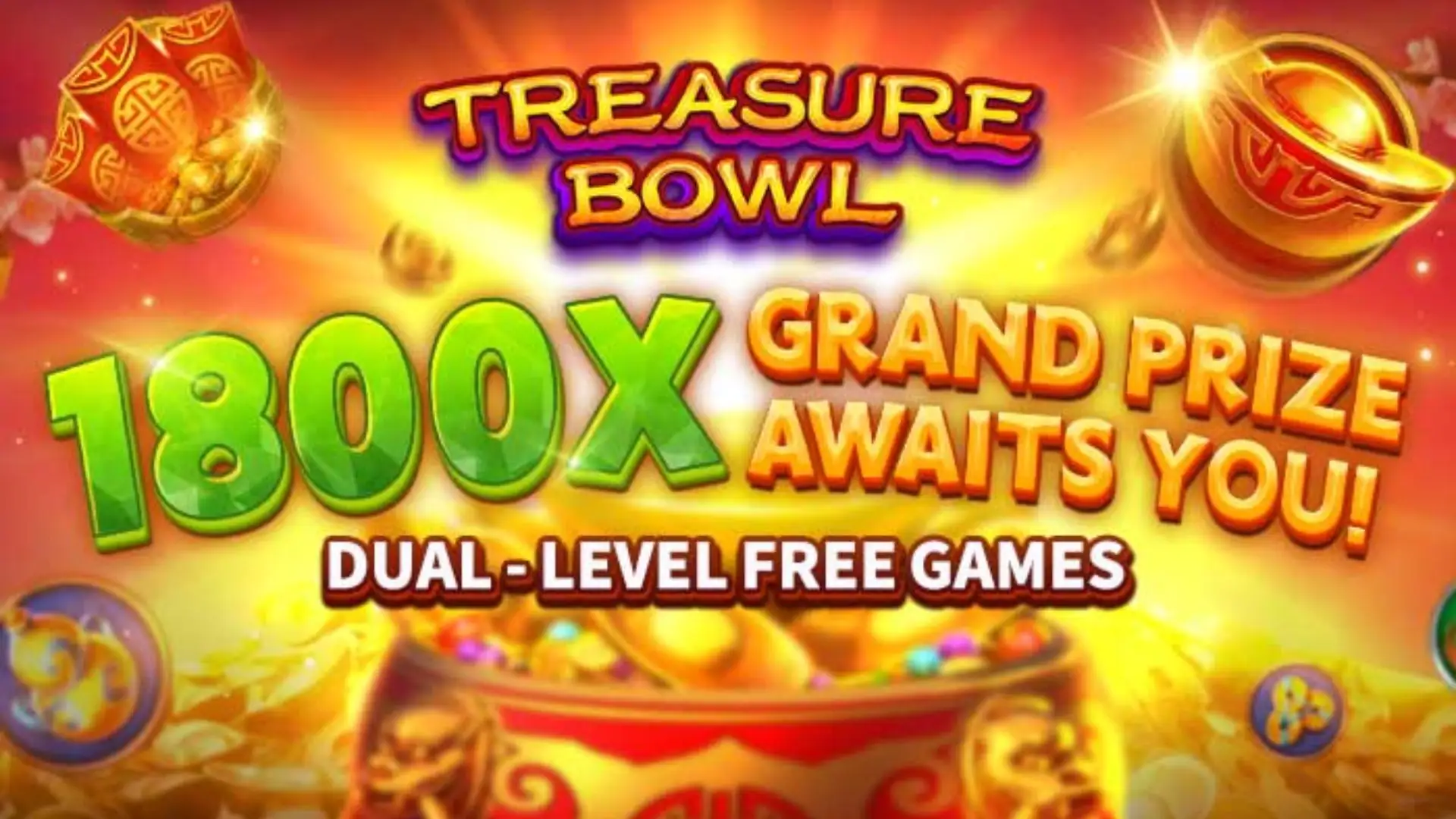 Multiplicadores Treasure Bowl bet03 - 7777x Máximo com Tigela Dourada